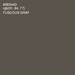 #5B544D - Fuscous Gray Color Image